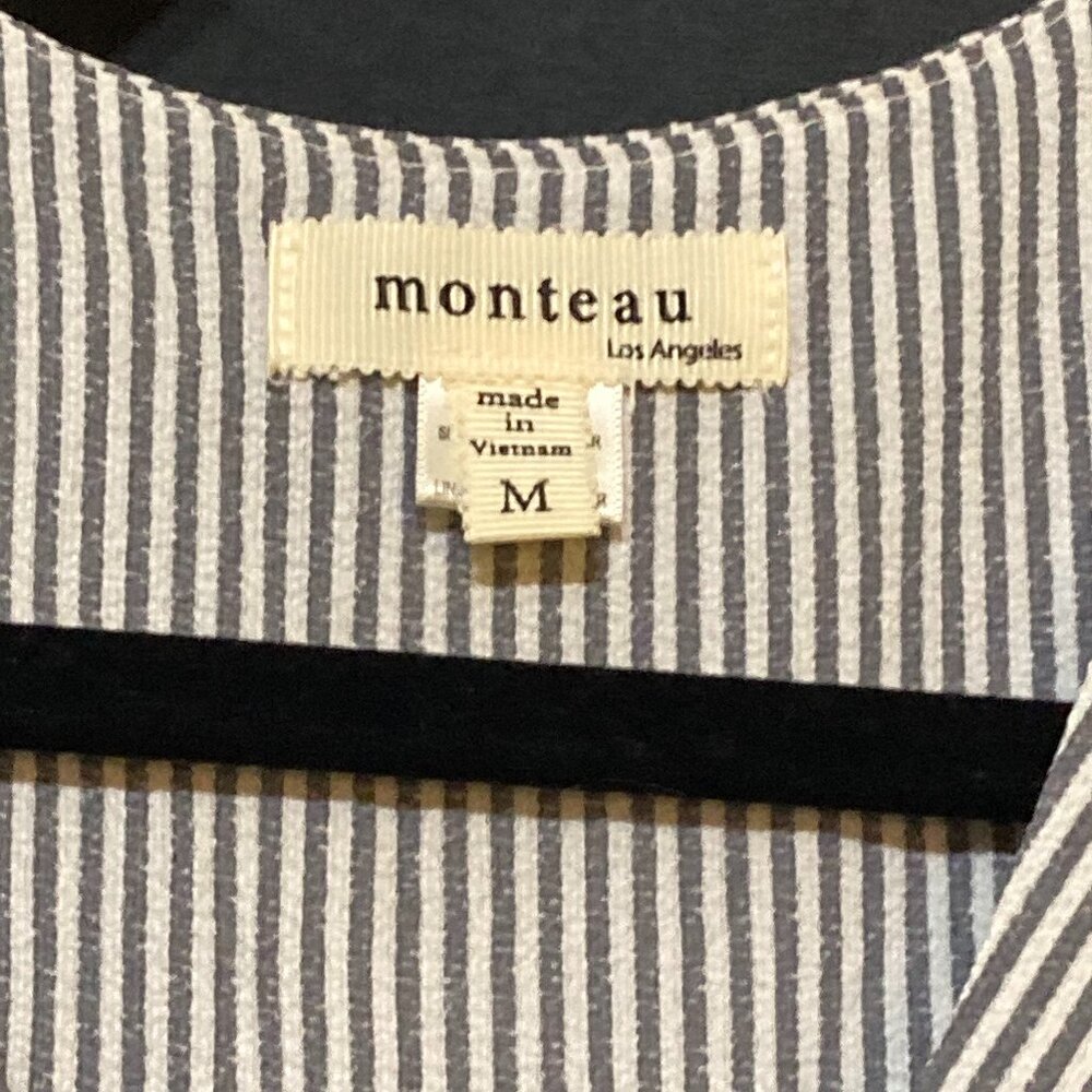 Monteau V Neck Midi Dress M - Picture 2 of 5
